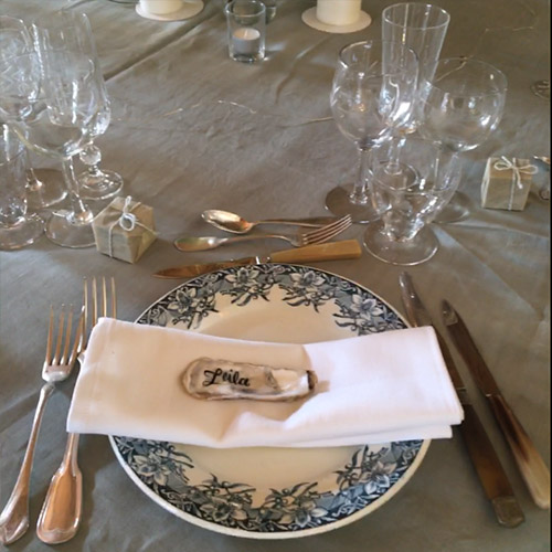 assiettes chic mariage